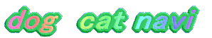 dog�@cat navi